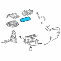 OEM 2016 Chevrolet Silverado 1500 Valve Cover Gasket Diagram - 12630883