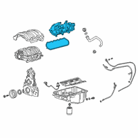 OEM 2016 Chevrolet Silverado 1500 Valve Cover Diagram - 12630880