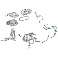 OEM Chevrolet Express 2500 Tube Asm-Oil Level Indicator Diagram - 12684848