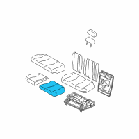 OEM 2007 Ford Focus Seat Cushion Pad Diagram - 1M5Z-6163841-AA