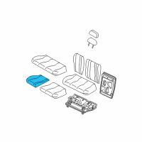 OEM 2004 Ford Focus Seat Cushion Pad Diagram - 1M5Z-6163840-AA