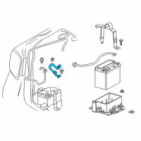 OEM 2015 Chevrolet Malibu Negative Cable Diagram - 23431532