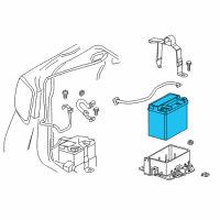 OEM 2019 Chevrolet Impala Batteries Diagram - 88864603