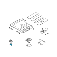 OEM 1994 Nissan Maxima Lens-Map Lamp Diagram - 26431-71L00
