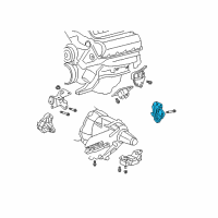 OEM Dodge Durango INSULATOR-Engine Mount Diagram - 52021614AA