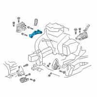 OEM 2020 Cadillac XT5 Mount Bracket Diagram - 22983040