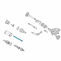 OEM 2005 Cadillac Escalade EXT Driveshaft Diagram - 26069076