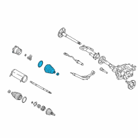 OEM 2005 Cadillac Escalade EXT Inner Boot Diagram - 26062618