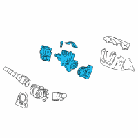 OEM Honda Civic Lock Assy., Steering Diagram - 06351-TR0-991