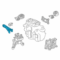 OEM 2020 Acura RDX Stay, Side Engine Mounting Diagram - 50625-TJB-A03