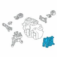 OEM 2020 Acura RDX Mounting Rubber Assembly, Transmission Diagram - 50850-TJB-A03