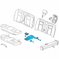 OEM Acura RL Armrest Assembly, Center (Graphite Black) (Leather) Diagram - 82180-SZ3-A61ZA