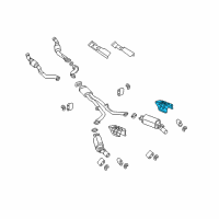 OEM Pontiac GTO Shield-Exhaust Muffler Rear Heat Diagram - 92161764