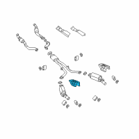 OEM 2005 Pontiac GTO Shield-Exhaust Muffler Rear Heat Diagram - 92122342