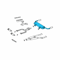 OEM Lexus SC430 Exhaust Tail Pipe Assembly Diagram - 17430-50200