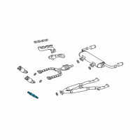 OEM Lexus SC430 Bracket Sub-Assy, Exhaust Pipe NO.1 Support Diagram - 17506-50100