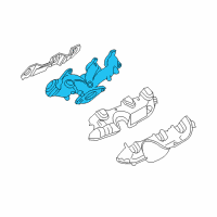 OEM Pontiac Torrent Exhaust Manifold Diagram - 12575489