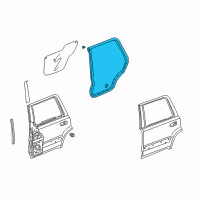 OEM Honda CR-V Weatherstrip, R. RR. Door Diagram - 72810-SCA-E01