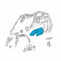 OEM 2005 Chrysler PT Cruiser Panel-Rear WHEELHOUSE Diagram - 4724594AE