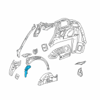 OEM 2002 Chrysler PT Cruiser Shield-WHEELHOUSE Diagram - 5027679AB