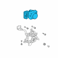 OEM Toyota Corolla ABS Control Unit Diagram - 44050-12D90