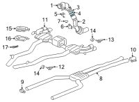 OEM BMW M8 V-Band Clamp Diagram - 18-32-7-856-836