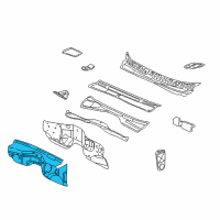 OEM GMC Insulator Asm-Dash Panel Diagram - 15829509