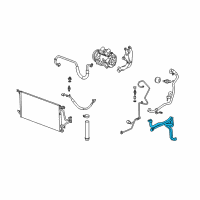 OEM 2007 Buick Terraza Rear AC Tube Diagram - 89025010