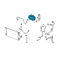 OEM 2006 Buick Terraza Compressor Assembly Diagram - 19257978