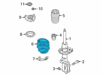 OEM 2022 Hyundai Santa Cruz SPRING-FR Diagram - 54630-K5000