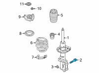 OEM Hyundai Alignment Bolt Diagram - 546454C1000