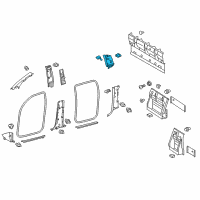 OEM 2022 Toyota Tacoma Upper Pillar Trim Diagram - 62511-04190-B0