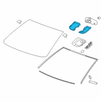 OEM 2011 Chevrolet Cruze Mirror Cover Diagram - 96946538