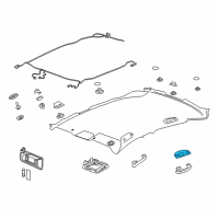 OEM 2019 Chevrolet Equinox Reading Lamp Assembly Diagram - 39126061