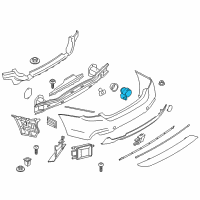 OEM 2019 BMW 440i xDrive Ultrasonic Sensor, Tanzanite Diagram - 66-20-9-484-253