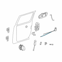 OEM Ram Dakota Link-Door Latch Diagram - 55359470AA