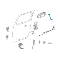 OEM 2011 Ram Dakota Link-Door Latch Diagram - 55359340AA