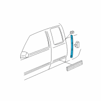 OEM 1989 Chevrolet C1500 Molding-Body Side Outer Panel Joint Diagram - 15630175