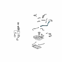 OEM 2007 Honda Fit Pipe, Fuel Filler Diagram - 17660-SLN-A01