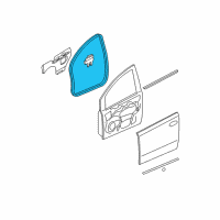 OEM 2004 Nissan Quest Weatherstrip-Front Door, RH Diagram - 80830-5Z000