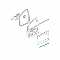 OEM 2005 Nissan Quest Seal-Front Door Parting Diagram - 80838-5Z010