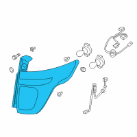 OEM 2014 Ford Police Interceptor Utility Tail Lamp Assembly Diagram - DB5Z-13405-B