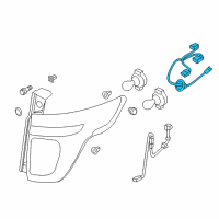 OEM Ford Socket & Wire Diagram - BB5Z-13410-B