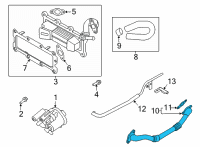 OEM 2021 Hyundai Santa Fe Pipe Assembly-EGR, C Diagram - 28410-2S020