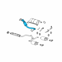 OEM 2006 Pontiac Grand Prix Converter & Pipe Diagram - 15861401