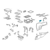 OEM 2015 Honda Pilot Light Assy., Foot Diagram - 34760-TA0-J01