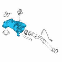 OEM BMW 540d xDrive EGR Cooler Diagram - 11718574815