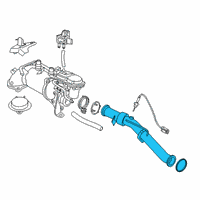 OEM BMW EGR Tube Diagram - 11718574823