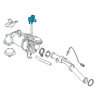 OEM BMW 540d xDrive Exhaust Gas Differential Pressure Sensor Diagram - 13628579353