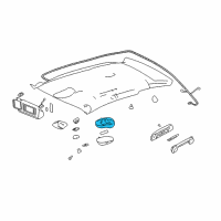 OEM 2001 Chevrolet Impala Lamp Asm-Dome *Neutral Diagram - 10433549